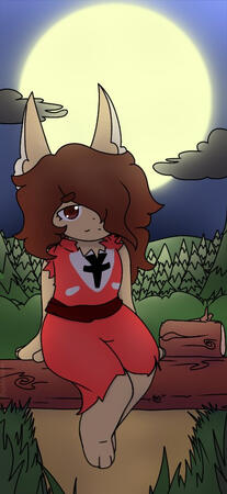 Fenn on the moonlight (PhoneWallpaper)